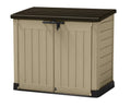 1200L Outdoor Storage Shed - Beige / Brown