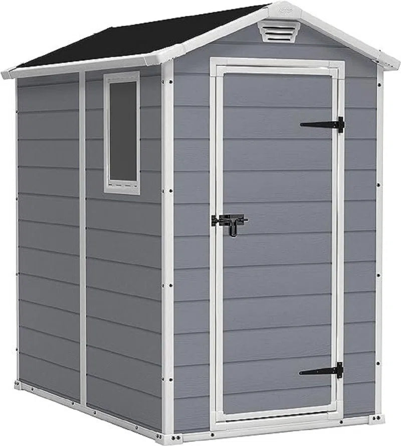 4 x 6 ft Apex Garden Shed, Outdoor Wooden Storage Shed