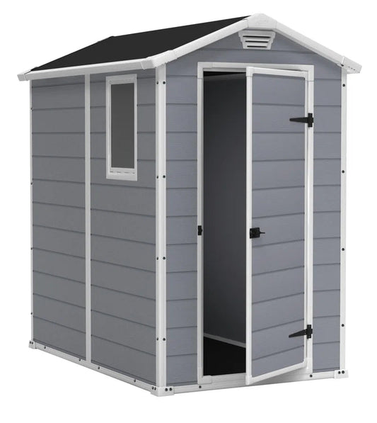 4 x 6 ft Apex Garden Shed, Outdoor Wooden Storage Shed