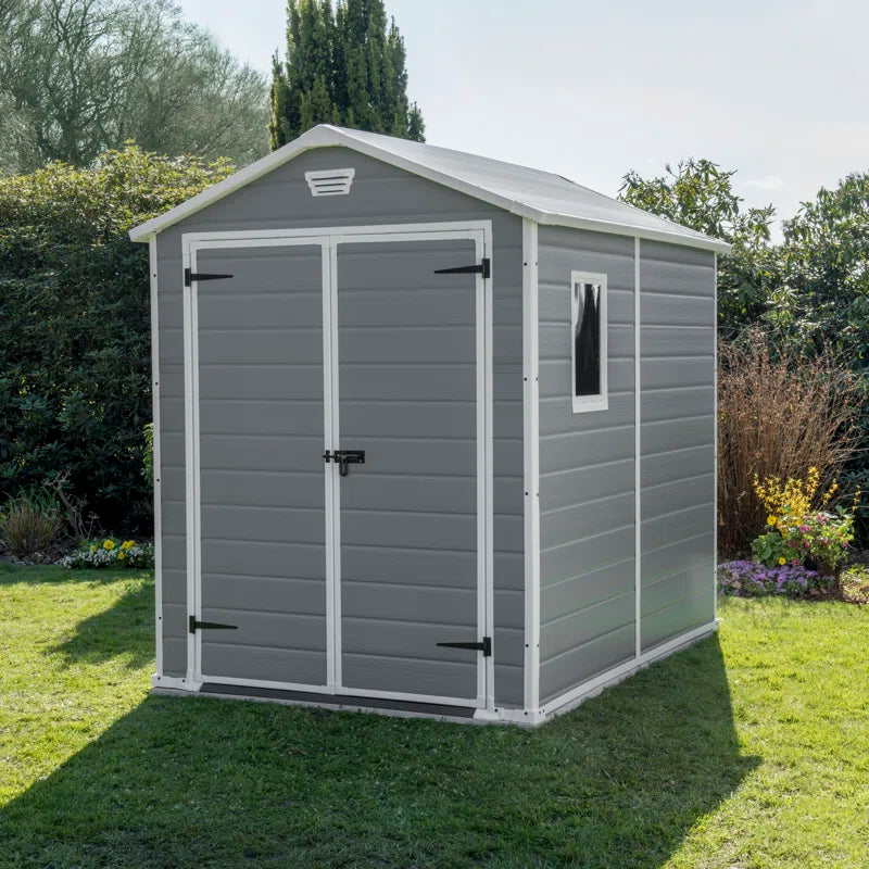 4 x 6 ft Apex Garden Shed, Outdoor Wooden Storage Shed
